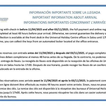 Uhc Arenal Family Complex Hospitalet De L'Infant